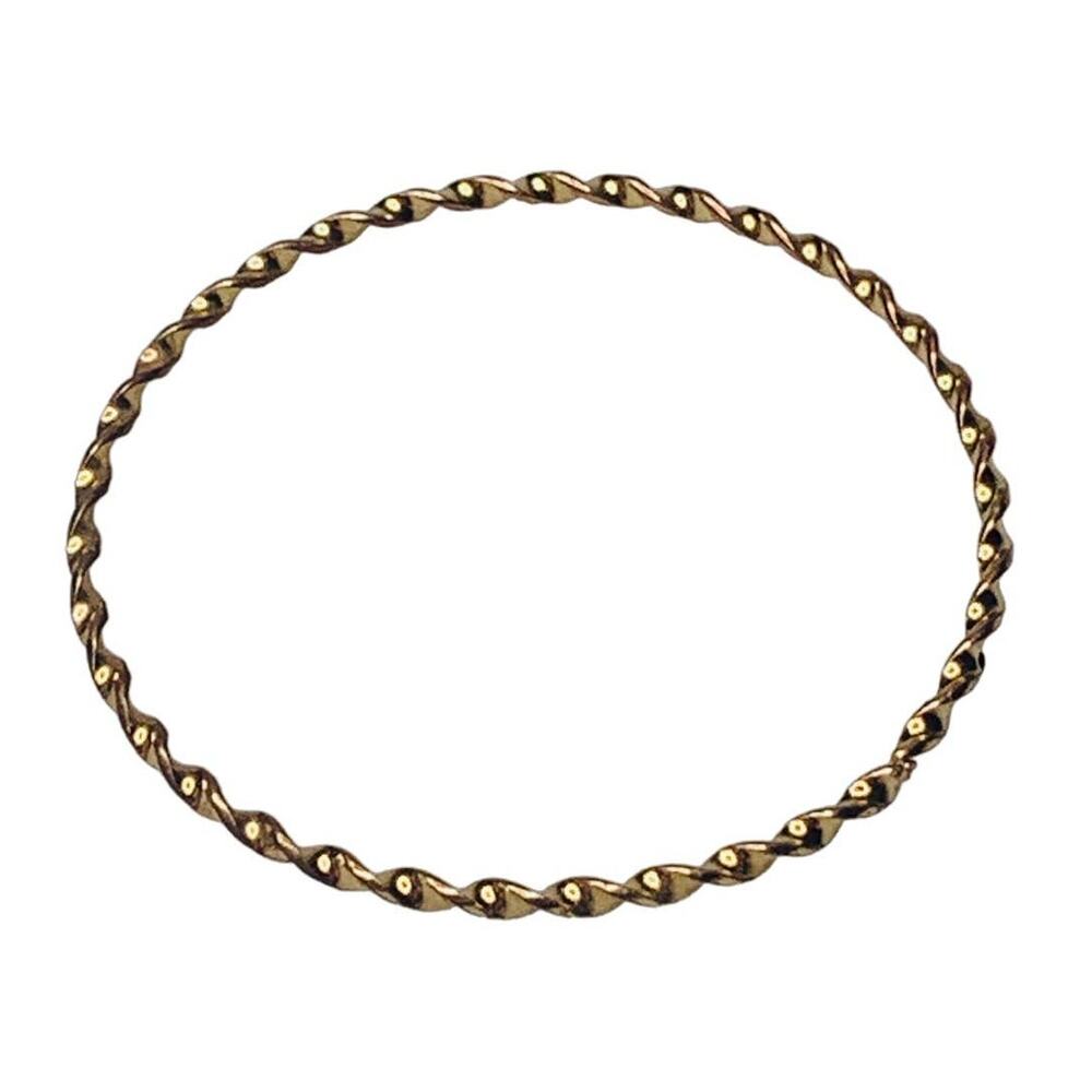 Gold Toned Twisted Bangle Bracelet